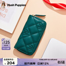 暇步士（Hush Puppies）女士钥匙包时尚简约收纳包菱格零钱包便携卡包送女友七夕礼物