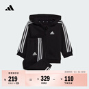 adidas婴童A类休闲慢跑连帽长袖套装秋季阿迪达斯官方轻运动