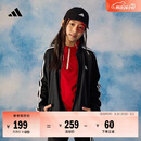 adidas女大童休闲简约舒适三条纹长袖套装儿童春季阿迪达斯轻运动