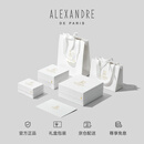 亚历山大（ALEXANDRE DE PARIS）时尚刘海夹休闲边夹奢品发夹中秋节礼物女士  Z羽毛礼盒