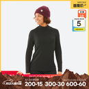 迪卡侬（DECATHLON）滑雪快干透气排汗加厚保暖滑雪打底OVW1 【女士升级款加绒加厚】黑色上装 XS