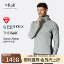 Rab睿坡Xenair Alpine户外徒步运动夹克连帽轻量金标P棉服男  QIP-41 黑色BLK M