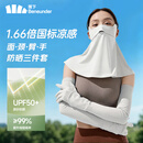 蕉下（beneunder）防紫外线面罩袖套手套凉感透气开车防晒凉感防晒套装 高山岩灰