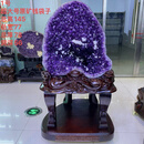 曜萱天然紫晶洞摆件 水晶洞 紫水晶洞聚宝盆摆件原石玄关钱袋居家送礼 详情编号1号(配证书）