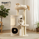 华元宠具（hoopet）猫爬架家用小户型不占地猫窝玩睡一体四季通用多层双层跳台剑麻桶 四层猫抓桶组合爬架【全新升级】