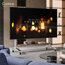 卡步特（CABTE）无界55-100英寸 不锈钢电视支架移动电视柜带轮推车艺术支架通用落地电视挂架多品牌通用电视推车