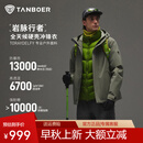 坦博尔短款冲锋衣男士冬款立领可拆卸帽户外保暖外套TA5560573A 雾凇绿 L (175)