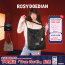 ROSYDOEDIANRDD有点东西在包里大容量托特包复古豹纹通勤背包礼物单肩包轻便 黑色豹纹