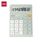 得力12位数通用语音计算机 桌面语音计算器 财务办公用品 绿色 TE219