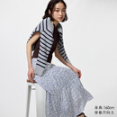 优衣库层叠长裙/常规款女装半身裙484822 65 宝蓝色 S