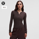 lululemon丨Hold Tight 女士紧身剪裁长袖亨利衫 LW3HN3S 红杉棕 S /6