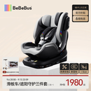 bebebus新国标领航家儿童安全座椅0-8岁车载宝宝椅isize 千岩灰