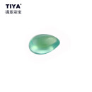 TIYA彩宝 葡萄石,葡萄石裸石,葡萄石, 11x9x7mm，约4ct L373 水滴