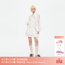 RE'VAN芮范HelloKitty质感印花轻盈微皱蛋糕裙套装RK72403154 白色 L /40