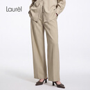 Laurèl【100支丝光羊毛】26早秋新款流光解构西裤LWL373K02300 浅卡其 L 170/74A