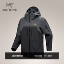 ARC'TERYX始祖鸟 RUSH JACKET GORE-TEX 防水 男子 滑雪滑雪夹克 灰黑色/黑色/育空黄 M
