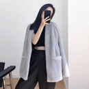 2026秋冬新款进口整貂整皮大衣女年轻休闲款水貂皮草外套中长款 蓝宝石 M 适合100-120斤