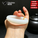 范嘉伦 VANCALEN和田手镯新疆和田玉羊脂白玉手镯收藏级玉手镯羊脂白玉手镯子 新疆和田玉羊脂白玉手镯55-56mm