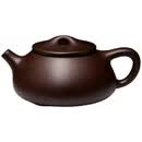 字画-经典石瓢图手工宜兴紫砂茶壶茶具200ml【文化用品】