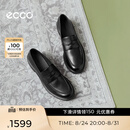 爱步（ECCO）单鞋女 26年春季新款百搭休闲复古增高乐福鞋 都市维也纳231333 黑色23133301001 38 （建议拍大一码）