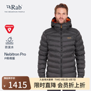 Rab睿坡Nebitron pro户外秋冬男士保暖防风连帽透气舒适棉服 QIP-23 黑色-BLK M