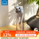 乐扣乐扣（LOCK&LOCK）人鱼线塑料运动水杯夏天便携水壶带刻度提手男女水杯子700ML灰色