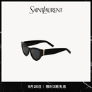 YSL圣罗兰 女士SL M94太阳眼镜浅金色黑色ysl礼物 黑色+浅金色/黑色 U