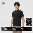 KOLON SPORT/可隆户外休闲衣 男子接触凉感遮热UPF50+ CARVICO短袖 LHPT6MN083-BK 黑色 XL 180/100A