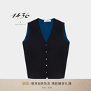 1436 1436 基础款 2025年秋季新品精纺V领双提男马甲 藏蓝 XL