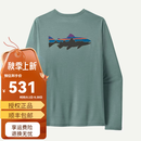 巴塔哥尼亚（Patagonia）男士Cap Cool Daily C1春夏新款速干长袖登山徒步T恤45452 BSLX淡蓝紫色 M
