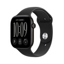 Apple/苹果/苹果 Watch Series 12 智能手表GPS款46毫米黑色铝金属表壳黑色运动型表带S/M MJFG4CH/B