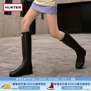 HUNTER【修饰腿型】户外露营女鞋Refined防水防滑高筒靴长筒靴网红女靴  哑光黑色/黑红色logo/BLK 38