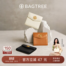 BAGTREE包包树 真皮钱包复古多卡位卡包女士头层牛皮钱包生日礼物女 焦糖色
