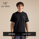 ARC'TERYX始祖鸟 KRAGG SL COTTON JUG SS 男子 棉质短袖T恤 Black / Violectric/黑色/紫罗兰色 L
