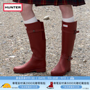 HUNTER2026早秋新品女士绑带高筒雨靴便携时尚可折叠户外长筒靴 军红色/MLR 38