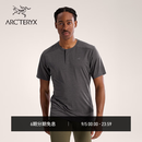 ARC'TERYX始祖鸟 KADEM HENLEY SS 男子 运动短袖T恤 BLACK HEATHER/黑灰色 M