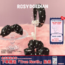 ROSYDOEDIAN 撇起系列波点发饰可爱黑白波点发箍发夹发圈发卡皮筋夹子头饰 波点香蕉夹