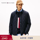 Tommy Hilfiger【防水】秋冬男美式潮流菱格灯芯绒衬衫领轻薄棉服夹克外套 藏青色DW5 S （推荐：120-135斤）
