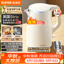 苏泊尔（SUPOR）电水壶烧水壶 1.5L小容量热水壶 304不锈钢健康内胆 双层防烫 电热水壶 SW-15T80A
