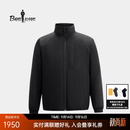 比音勒芬【Primaloft棉】秋冬款男士休闲时尚微廓立领保暖棉服外套 07黑色 L