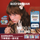 ROSYDOEDIAN撇起系列 骨头抓夹醋酸发夹女生发饰百搭头发装饰ins风配饰饰品 黑底白波点（大号）