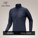 ARC'TERYX始祖鸟 RHO LT ZIP NECK 轻量 男子 内层长袖上装 BLACK SAPPHIRE/蓝黑色 L