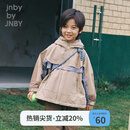 jnby by JNBY【运动系列】江南布衣童装插肩袖风衣A型宽松25秋男女童1P9912390 297/黄绿卡其 160 cm