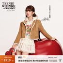 Teenie Weeniex APPLE GAL【赵露思同款】小熊外套女26年秋季新款仿麂皮外套女 米色 M