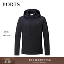 PORTS宝姿秋冬款时尚休闲宽松舒适休闲保暖短夹涤棉服MM9J116NZO007 BLACK M