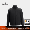 比音勒芬【Primaloft棉】秋冬款男士休闲时尚微廓立领保暖棉服外套 07黑色 L