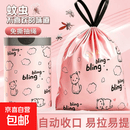 【粉色猫咪款】特厚垃圾袋家用手提加厚抽绳大号加大加厚 （粉色猫咪款）50只加大加厚 加厚