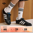 adidas T头鞋 K 74复古风薄底运动鞋平底鞋男女阿迪达斯三叶草   黑色/亮白/树脂黄(推荐脚型偏胖选大半码)   38