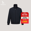 哈吉斯（HAZZYS）男装 2026春季新款【可脱卸领】休闲简约保暖棉服男ASSZU0DAU92 藏青色NV XL （180/100A 50）
