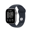 Apple/苹果/苹果 Watch Series 12 智能手表GPS款42毫米深空灰色铝金属表壳海军蓝色运动型表带S/M MJEV4CH/B
